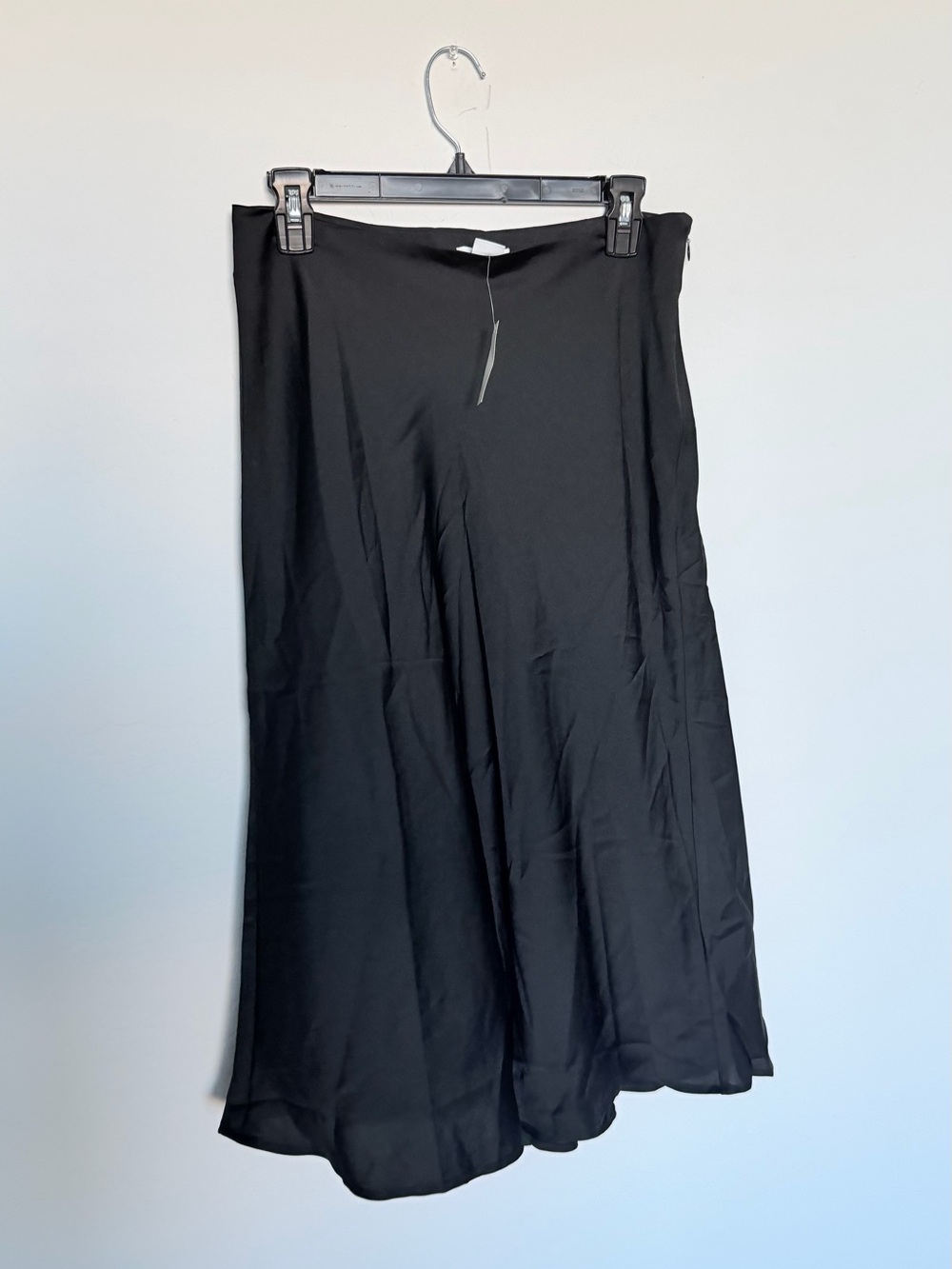 Women's Daily Ritual Black A-Line Midi Skirt